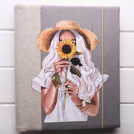 dívčí album d kytkou