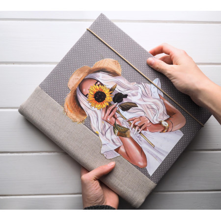 dívčí album d kytkou