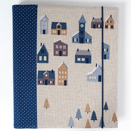 rodinný fotoalbum s domčekami