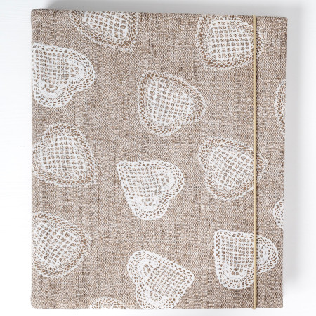 Romantická srdíčka béžová |...