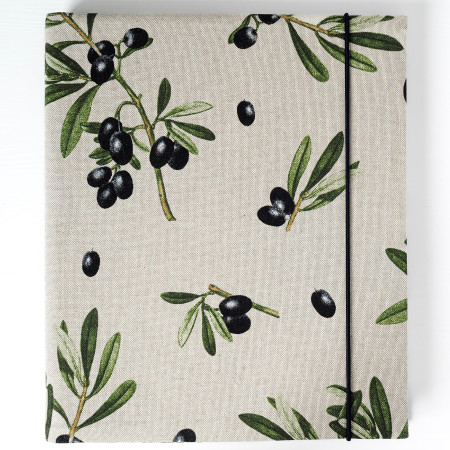 režný fotoalbum s motívom olív