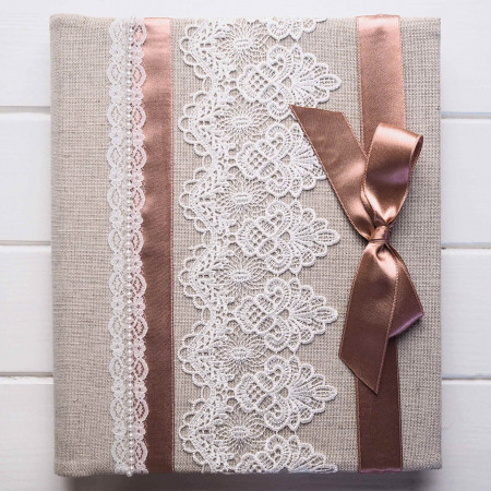 Velké svatební fotoalbum - starorůžové