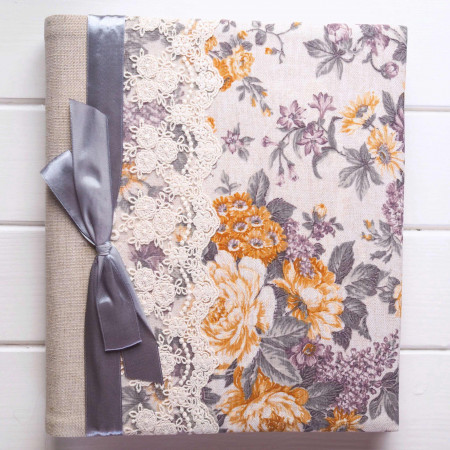 Květinové fotoalbum - semolepicí, album pro lepení fotek